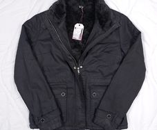 Roxy Black Sherpa Fleece Faux Fur Lined Winter Parka Jacket Size XL