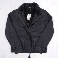 Roxy Black Sherpa Fleece Faux Fur Lined Winter Parka Jacket Size XL