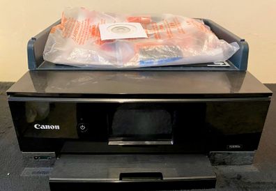Canon TS8350a scanner includes extra set of ink cartridges