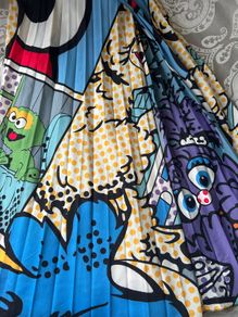 Sesame Street cartoon print skirt