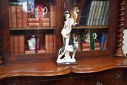 Giuseppe Armani Florence Lady with Great Dane Figurine