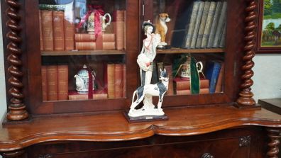 Giuseppe Armani Florence Lady with Great Dane Figurine