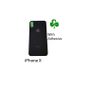 For Apple iPhone X / 10 Battery Back Cover Rear Glass Black New With Adhesive Image 2