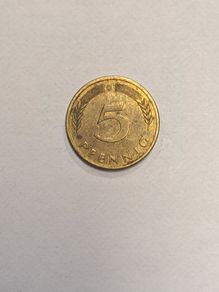 Germany 5 pfennig coin