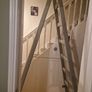 8ft Wooden double step ladder Image 2