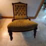 Elegant Victorian-Style Carved Wooden decorative chair Image 3