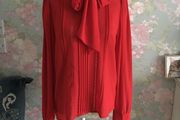 Zara pussy bow blouse. New. Size M