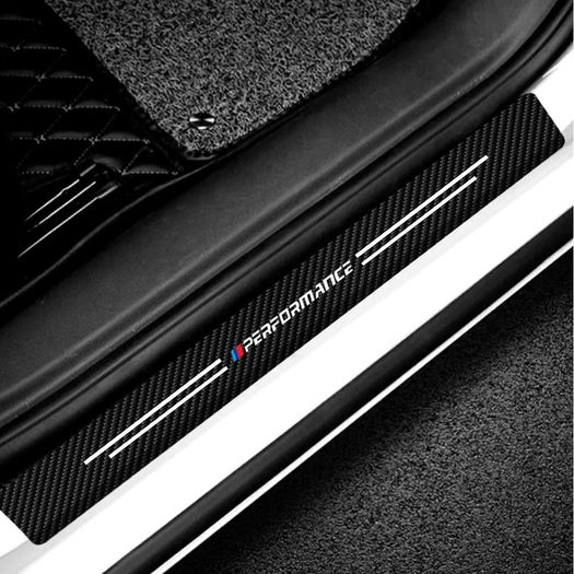 Carbon Fiber Car Door Sill Protector Stickers For BMW M E46 E90 E60 F30 E39 F10 F20 E87 E36 F20 F30 1 2 3 5 7 Series X1 X3 X5 X7