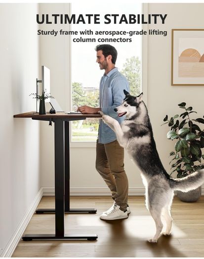 100 x 60cm Electric Height Adjustable Standing Desk