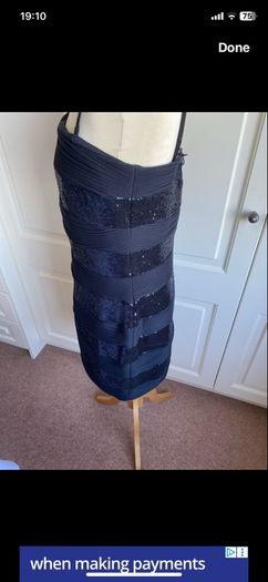 Cynthia Rowley size 16 black occasion dress with Spandex