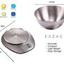 Electronic Kitchen Scale Stainless Steel Baking Scale - Large Display Wet and Dry Food Weighing Scale with Stainless Steel Mixing Bowl - Easy Switch Between Imperial and Metric - Max 5 KGS (FREE POSTAGE) Image 5