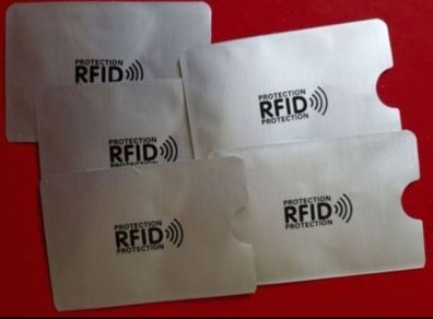 RFID pouches . Protect debit / credit cards .