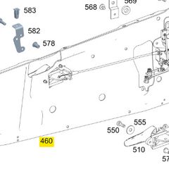 Part number: A9567200679. Drivers side door lock & carrier.