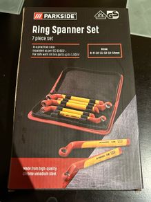 VDE 7 pcs insulated Ring spanner set