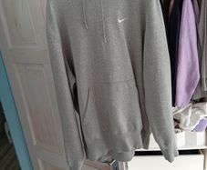 Nike grey y2k hoodie XL