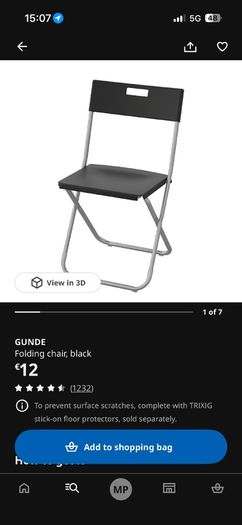 Foldable chair x2