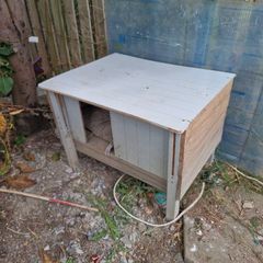 Home made dog kennel small dog.
