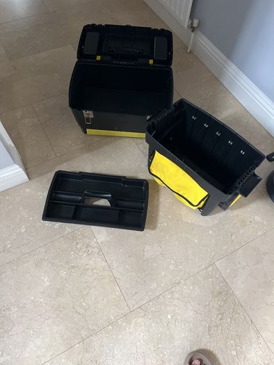 Title: Stanley 3-in-1 Rolling Tool Chest + Complete Hand Tool & Hardware Set