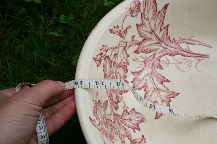 Antique  England  Water Basin 15"