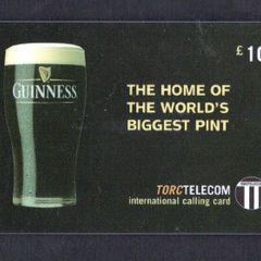 1990s Torc Telecom IR10 Guinness The Home of The World's Biggest Pint Callcar Used