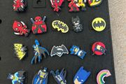 Croc charms Deadpool Wolverine Batman