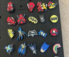 Croc charms Deadpool Wolverine Batman