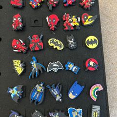 Croc charms Deadpool Wolverine Batman