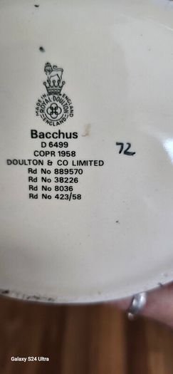 Bacchus Toby jug