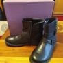 Clarks Ines Dot jnr Black leather Girls boots 33 New with tags Image 4