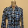 Zara Blue Check Shirt Image 5