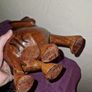 Large hand carved wooden Indian Elephant Image 7