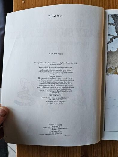 The Calvin And Hobbs X 2 Books. I X Lazy Sunday Book. 2 X There's Treasure Everywhere.  Both By Bill Watterson. Large Volume Paperback In Good Condition.  See Photos For Same