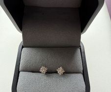 Diamond Stud Flower Earring