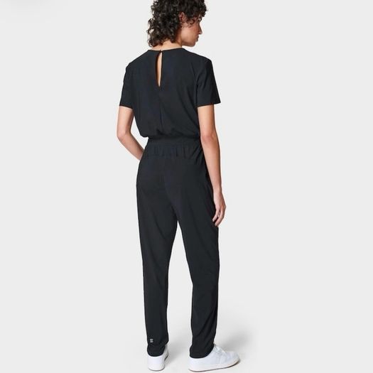 Sweaty Betty Explorer Short-Sleeve Jumpsuit - Black Size Small (UK 10 / EU 38)