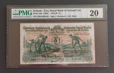 1937 The Royal Bank Of Ireland 1 Pound