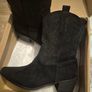 Boohoo Faux Suede Embroidered Western Cowboy Boots Image 4
