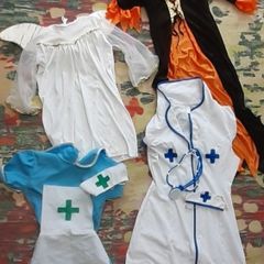 Fancy costumes for halloween - ghost,witch,nurse,doctor