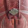 RARE Vintage Harley-Davidson Brown Leather Cowboy Boots Men's Size UK 10 Image 8