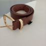 Tan Belt with Gold Buckle Image 4