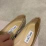 Pre owned Jimmy Choo Agnes Glitter 85 in Ballet Pink UK 34/2.5 Image 9