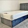 Brand New Stylish single Divan Beds.. Multiple Options Of Headboards. Tufted Memory Foam Mattresses Available. Drawers Storage Available Image 10