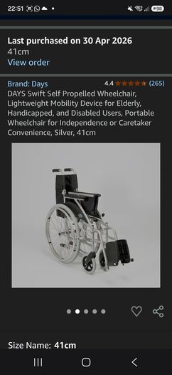 light weight folding wheelchair