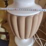 Vintage Large Terracotta And Porcelain Table Lamp. Image 3