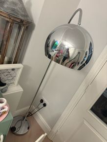 silver lamp