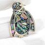 Vintage Mexican Silver And Abalone Brooch Image 6
