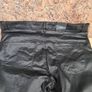 womens VERO MODA mid rise slim jeans pants trousers stretchy smooth black coated petite Size W 28 inch Image 10