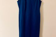 Beautiful Claire O Connor designer dress stunning vibrant blue
