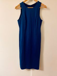 Beautiful Claire O Connor designer dress stunning vibrant blue