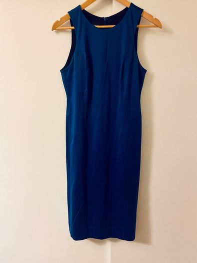 Beautiful Claire O Connor designer dress stunning vibrant blue