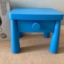 Blue Bedside Table with Drawer for a Child. Image 2